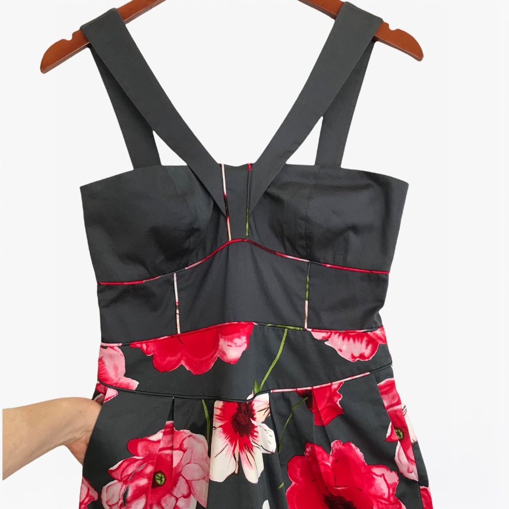 Anthropologie Sine Halter Floral Print Women’s Mini Dress 4 - Picture 9 of 17